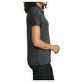 thumbnail image 3 of Womens Crossover Polyester Raglan Polo T-Shirt Battleship Grey Small, 3 of 6