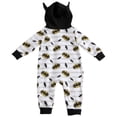 thumbnail image 2 of Batman Symbols Infant Hooded Fleece Coveralls with Ears-24 Months, 2 of 3