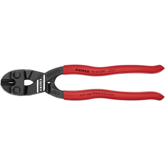 Knipex Mini Bolt Cutter,Steel,8 In. L 71 41 200 SBA