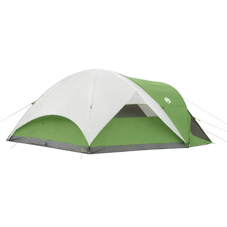 Coleman Cabin Camping Tent With Screened Porch, 4/6 Person Weatherproof Tent With Enclosed Screened Porch 1-1067866