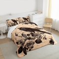 thumbnail image 4 of Manfei Halloween Crow Teens Queen Comforter Set, Gothic Romantic Skeleton Bedding Sets, Spider Web Reversible Bedding Comforter Set, Luxury Bedroom Decor, 3 Pieces, 4 of 9