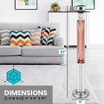 thumbnail image 2 of SereneLife Infrared Patio Heater, Electric Patio Heater for Indoor/Outdoor Use, 1500 W (Silver), 2 of 5