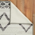 thumbnail image 5 of Woven Trends Modern and Contemporary Area Rug, 044 Moroccan Tribal, Extremely Durable and Stain Resistant, Stylish with Non-Skid Rubber Backing (White, 8' x 11' Area Rug), 5 of 5