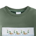thumbnail image 4 of UngA Baby Boy Duck Hunting Clothes Mallard Duck Long Sleeve Sweatshirt Romper Fall Winter Spring Infant Outfit (Green,6-12 Months), 4 of 6