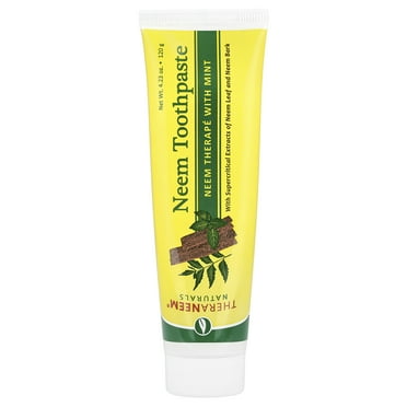 TheraNeem Neem Therape Toothpaste, Mint | Supports Healthy Teeth, Gums & a Fresh Mouth | No Fluoride & Vegan | 4.23 oz