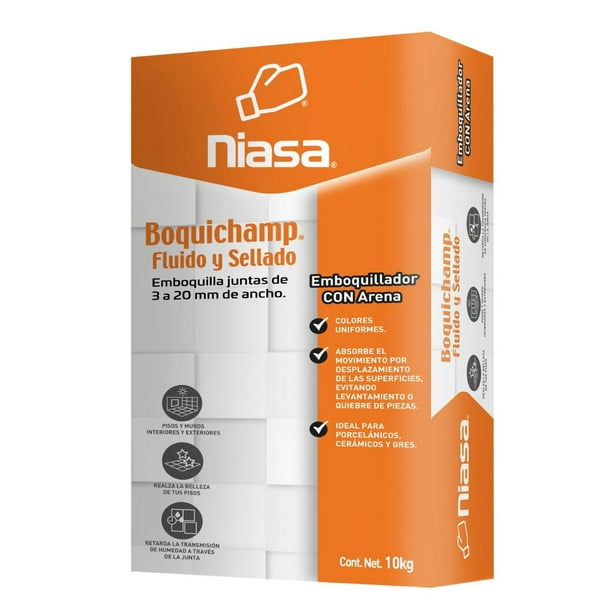 Emboquillador Para Juntas Niasa Boquichamp Chocolate 10 Kg