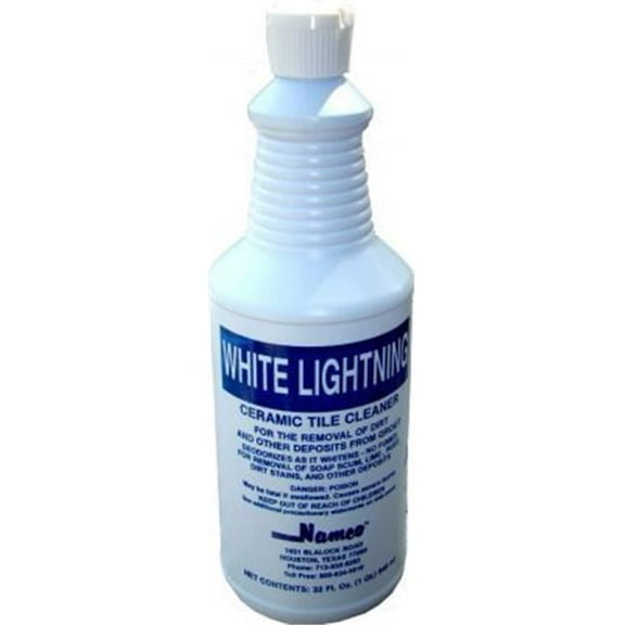 Namco 2043B White Lightning, Tile & Grout Cleaner, 1 qt. - Case of 12