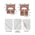 thumbnail image 5 of Vintage Texas Star Brown Swag Kitchen Curtains Sets for Windows 24 Inch Length, Red Plaid Berry Farmhouse Short Window Curtain Panels Swags Valances and Tiers 3 Piece Set for Cafe/Dining Room, 5 of 5