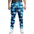 thumbnail image 3 of HUANBAI Costumes des Années 80 pour Hommes Pantalons de Jogging Pantalons Décontractés Pantalons de Course avec Cordon Tenue des Années 90 pour Hommes, 3 of 5