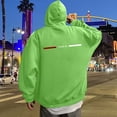 thumbnail image 1 of MHFRRA Sudadera con Capucha con Estampado de Letras para Un Uso Diario Cómodo, Ideal para Salidas Informales y Capas Elegantes Verde, 1 of 5