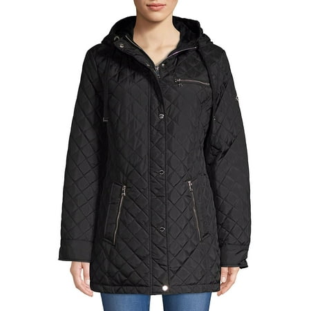 Calvin Klein Black Blazer - Quilted Hooded Jacket