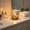 Gold, variant on LED Flameless Candle Lamp, Battery Operated Atmosphere Light with Switch, Realistic Wax Finish for Tabletop, Mantel, and Holiday Ambiance, Black