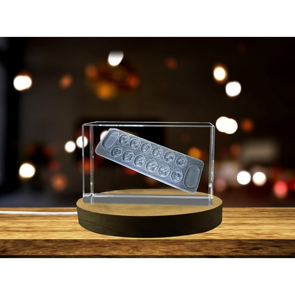 Elegant 3D Engraved Crystal Mancala Game Set Strategy Games