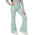 thumbnail image 5 of CAIVO Girls Casual Solid Color Flare Leg Pants For Kids Easy Comfort Everyday Wear Relaxed Fit Lovely Trousers, 5 of 7
