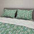 thumbnail image 2 of Bird Comforter & Sham Bedding Set, Vertical Wavy Dashed Lines with Cartoon Cockatoo Tropical Fauna Themed Composition, 3 pcs Duvet Set Microfiber Filling Quilt, 5 Sizes, Multicolor, by Ambesonne, 2 of 4