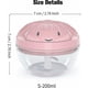 thumbnail image 5 of Picadora de alimentos Easy Pull Cocina Procesador de alimentos Rebanador de verduras Licuadora Picadora Frutas Alimentos Verduras para bebés Hierbas Cebollas Ajo (s-200ml), 5 of 5