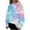 Sky Blue, variant on Bovemsi Womens Sweatshirts Fashionable Autumn And Winter Casual Tie Dye Pattern Long Sleeved Loose Top Fall Fashion Outfits 2025 Clothes