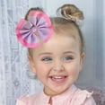 thumbnail image 5 of JoyBowie 6pcs 2.8 Inch Pink Purple Hair Bows for Toddlers Girls, Ruffled Ribbon Hair Clips for Kids Daily Use Party Hairstyles, 5 of 10