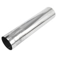 thumbnail image 1 of Tubo de escape de corte recto de Unique Bargains, tubo de escape modificado para automóvil personalizado, longitud de 457 mm/18", acero inoxidable T304 tono plateado, 4" OD, 1 of 7