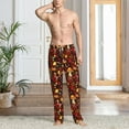 thumbnail image 4 of Salouo Warm Plants and Mushrooms Print Pajama Pants for Men, Lounge Pants Elastic Waistband Casual Men's sleepwear Loungewear Sleep Pajama Pant -Small, 4 of 7