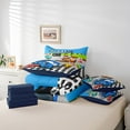 thumbnail image 5 of Erosebridal Sports Car Bedding Twin Size,Cartoon Race Car Comforter Sets with Sheets,Racing Print Bedding Sets Twin Size For Youth,Super Cozy Room Decoration Reversible,7pcs, 5 of 6