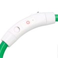 thumbnail image 2 of Collier LED anti-perte pour chien, rechargeable, lumineux, pour petits, moyens et grands chiens, collier LED fluide, vert, taille S, 2 of 4