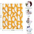 thumbnail image 4 of Orange Halloween Ghosts Blanket,Comfortable Soft Lamb Wool Throw Blanket,All Season,Warm Lightweight Blankets for Sofa Bed Couch Living Room Chair,30"x40", 4 of 4