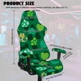 thumbnail image 4 of TSOVTHRID Green Shamrock Heart Print 4 PCS Gaming Chair Covers Slipcovers with Armrest Covers, Anti-Dust Stretchable Game Computer Office Desk Chair Cover Protector for St. Patrick's Day Decor, 4 of 7