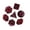 Red Black, variant on Cusdie 7-Die Metal DND Dice Set, Mechanical Gear Metal Polyhedral D&D Dice Set for DND Dungeons and Dragons TTRPG Role Playing Games