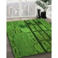 thumbnail image 2 of Ahgly Company Indoor Round Patterned Deep Emerald Green Area Rugs, 4' Round, 2 of 6