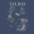 thumbnail image 2 of Men's Star Wars Cartoon Map Quest  Graphic Tee Navy Blue Heather X Large, 2 of 4