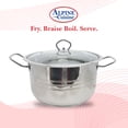 thumbnail image 4 of Alpine Cuisine Stainless Steel Dutch Oven with Lid 3.5 Quart & Easy Cool Handle, Food Grade Stainless Steel Heavy Duty, Commercial Grade Healthy Cookware kitchen Dutch oven, 4 of 7
