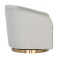thumbnail image 4 of Sunpan Hazel 19" Modern Fabric Swivel Lounge Chair in Belfast Heather Gray, 4 of 9