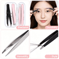 thumbnail image 7 of EXLEAF 2026 New 2Pcs Professional Stainless Steel Slant Tip Tweezer, Eyebrow Tweezers, Great Precision for Facial Hair, Eyelash, Brow Shaping, and All Hair Removal, 7 of 7