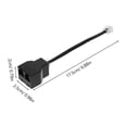 thumbnail image 2 of UPOUART 2Pcs Telephone Line Adapter Black Rj14 Interface Phone Cable Converter with Two Adapters, 2 of 8