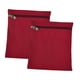 thumbnail image 3 of 2 piezas de bolsillo cosido con cremallera, billetera pequeña de lona para teléfono, bolsa de viaje resistente rojo, 3 of 8