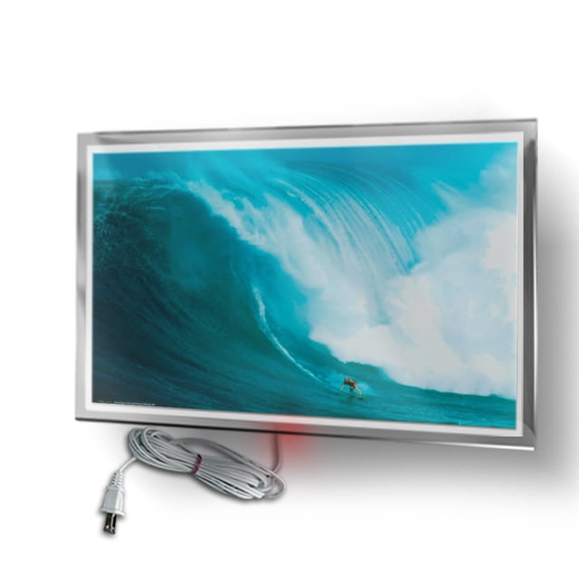 CalorSolar CERATI Surfista-450 CalorSolar 078CaSol-2 | Calefactor de Panel infrarrojo en Cristal para Pared, Paquete de 1