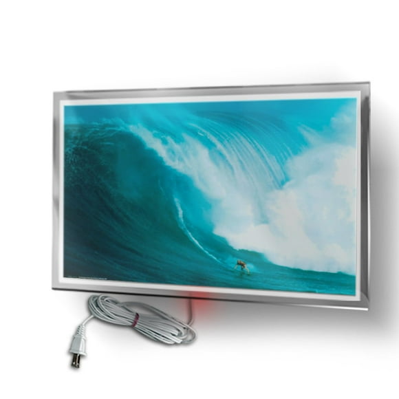 CalorSolar CERATI Surfista-450 CalorSolar 078CaSol-2 | Calefactor de Panel infrarrojo en Cristal para Pared, Paquete de 1