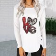 thumbnail image 2 of Casual mujer verano Sexy gradiente estampado Regular cuello redondo mujeres manga larga Top Fridja  czfsfas3695, 2 of 5
