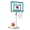3.1-4.1FT White+Blue, variant on Danrelax Pool Basketball Hoop, Height Adjustable 3.9" to 6.9", Black PE Frame, Water Base, Includes Air Pump, 8-Inch Rubber Ball, Indoor & Outdoor Use