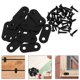 thumbnail image 1 of unbranded 16Jgo Placas De Metal Negras Para De Madera Con Agujeros Para Uso En Hogar, 1 of 7