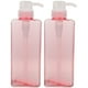 thumbnail image 1 of WORGEOUS Botella de emulsión cuadrada de 650 ml, dispensador de champú y gel de ducha, portátil, rellenable, de gran capacidad, para uso doméstico y hotelero (rosa), 1 of 8