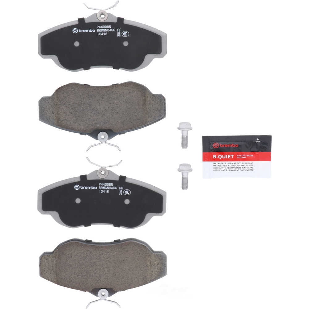 Brembo KT00490 ceramic brake pad and UV coated vented brake disc kit