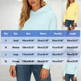 thumbnail image 3 of Ltctricy Hoodies for Women Soft Casual Long Sleeve Embroidered Hooded Sweatshirts Pullover Sweater Tops with Pockets(Yellow,Large), 3 of 7