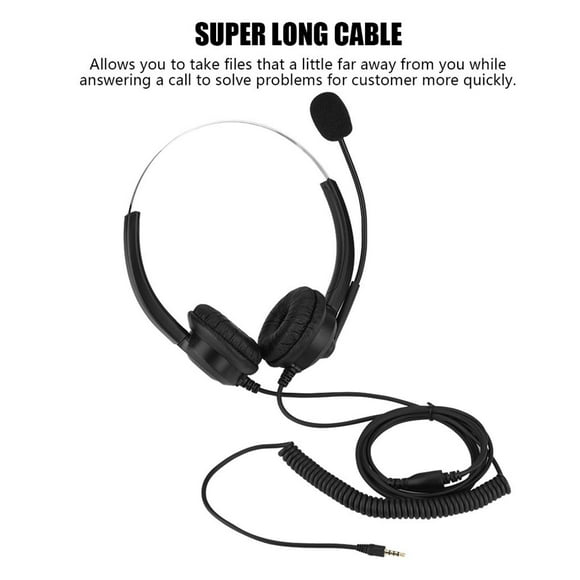Lossless Sound Call Center Headphones Call Center Headset Call Center Headset 360° Rotary Earmuffs Call Center Headset - 3.5mm Plug