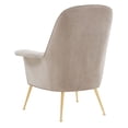 thumbnail image 4 of Safavieh  Couture Aimee Velvet Arm Chair - 33.46 IN W x 31.69 IN D x 40.94 IN H, 4 of 5