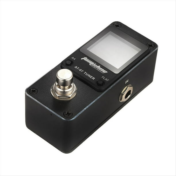 AROMA AT-07 Mini Sintonizador Pedal de Efectos de Guitarra Guitarra Afinación Cromática Pantalla HD Piezas de Guitarra Accesorios