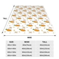 thumbnail image 3 of Pofeuu Rabbit And Carrot Print Ultra-Soft Micro Fleece Blanket,for Bed Or Sofa,All Season Throw Blankets Flannel Blanket-60"x50", 3 of 7