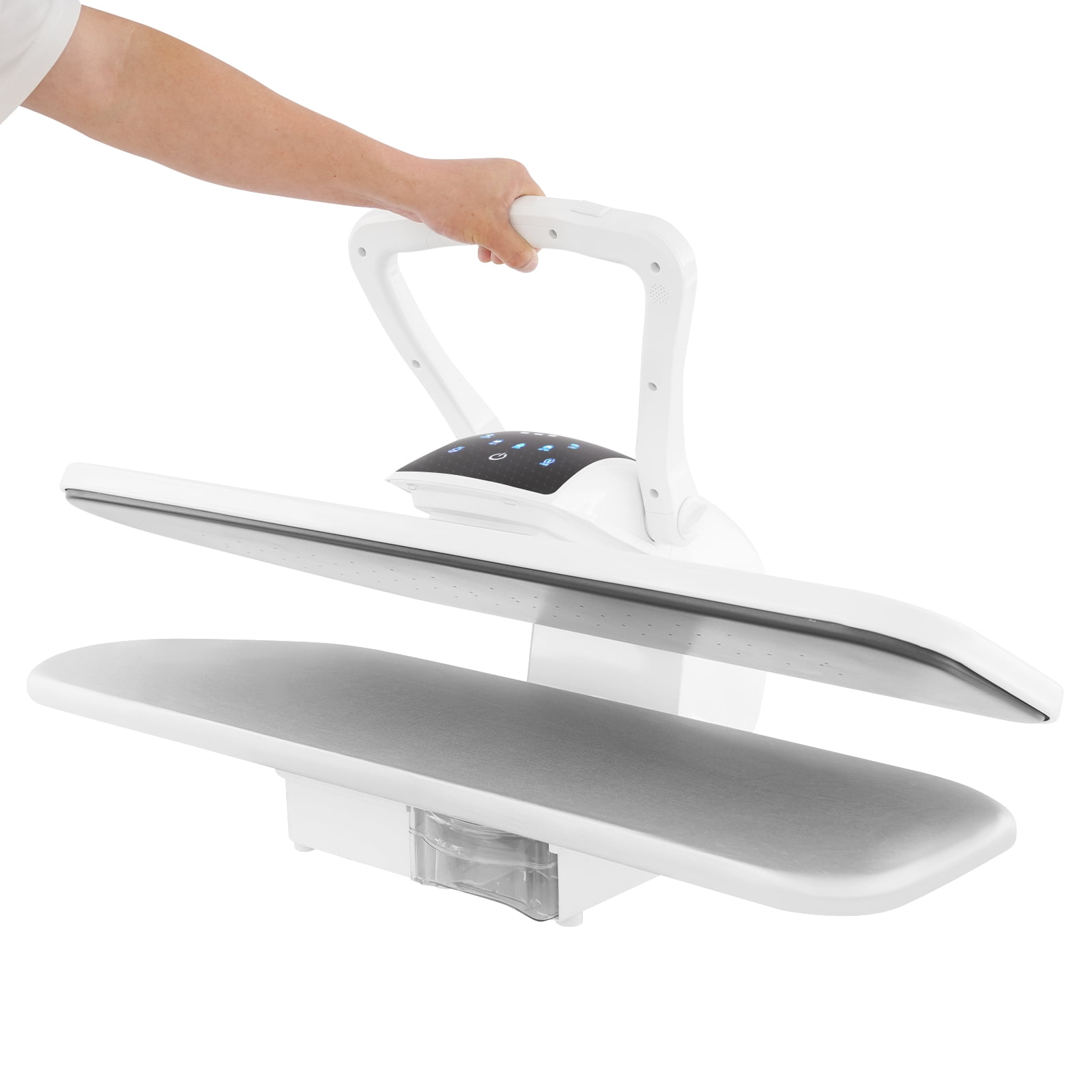 1600W Professional Steam Iron Press, LCD Intelligent Steam Press, Large Steam Iron Press White