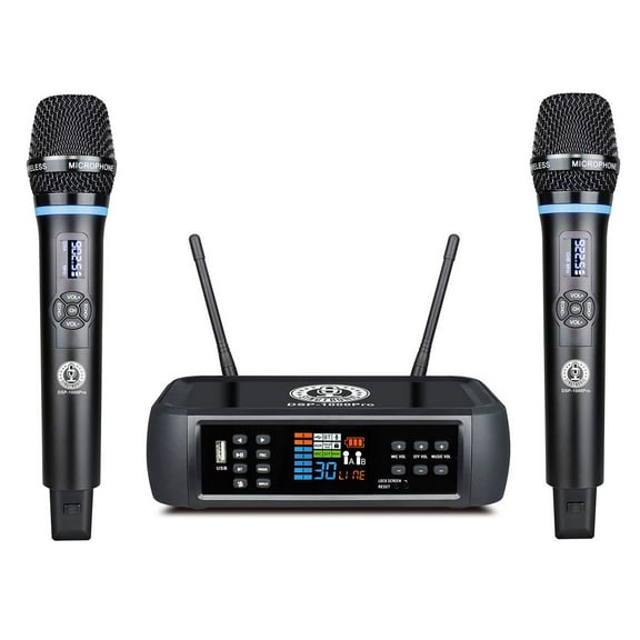 Singtronic DSP-1000Pro Rechargeable Digital DSP Karaoke Mixer Free: 2 x Wireless Microphones